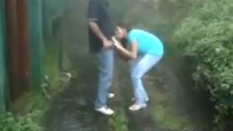 Black Teen Couple Indulges In Public Indian-Style Blowjob