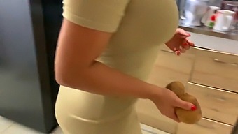 Stepsister Gets Caught In The Kitchen And We End Up Having Real Sex