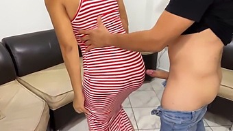 I Love Recording My Stepmom In A Long Dress And Tight Pants, Her Big Ass Is A Turn-On