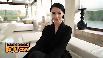 Big Cock Penetrates Alyssa Bounty'S Tight Asshole In Pov Video