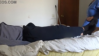 A French Maid Is Shocked By The Size Of A Black Man'S Penis